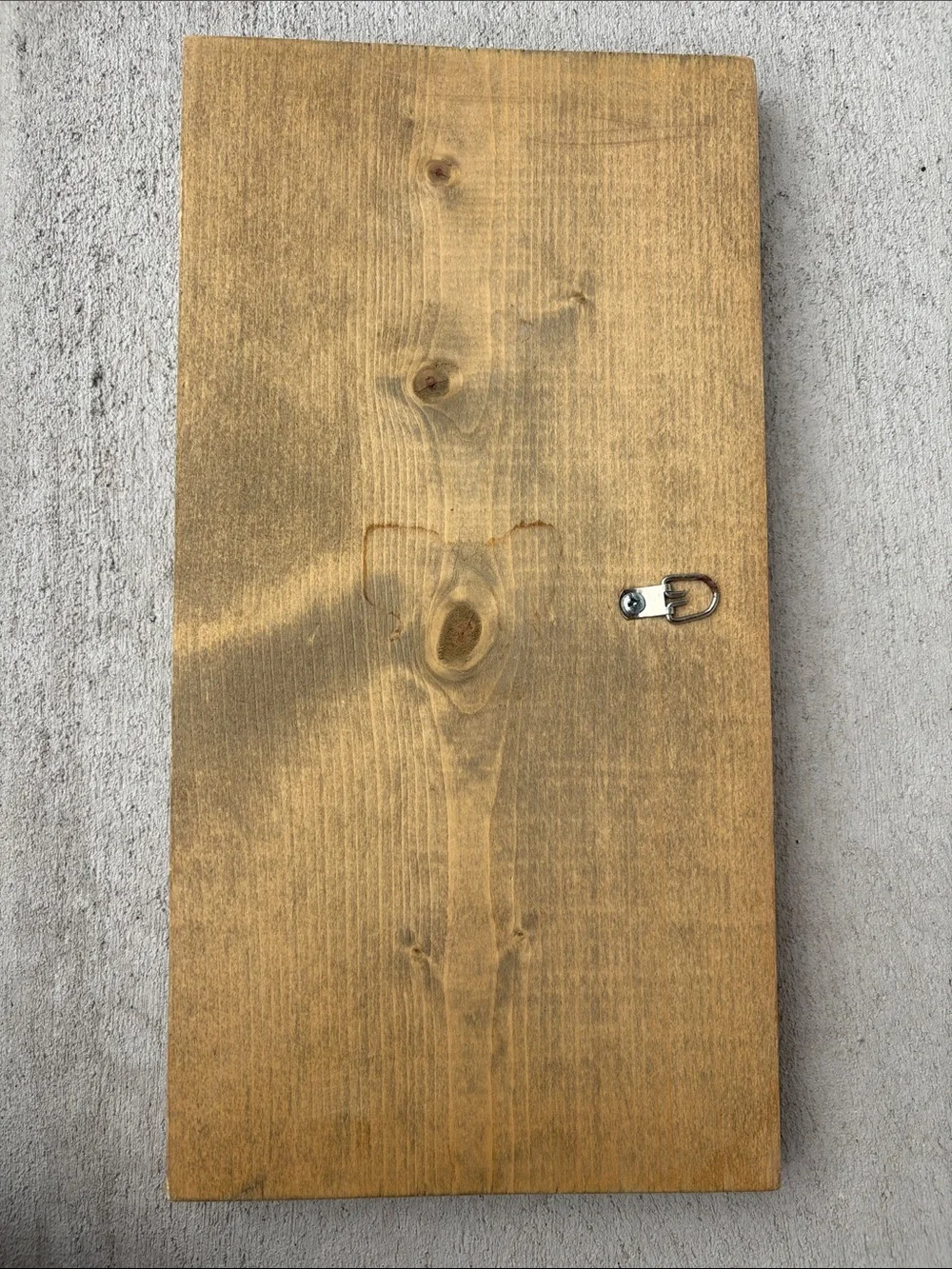 Rustic White Wood FALL Wall Sign with Brown Leaf Accent